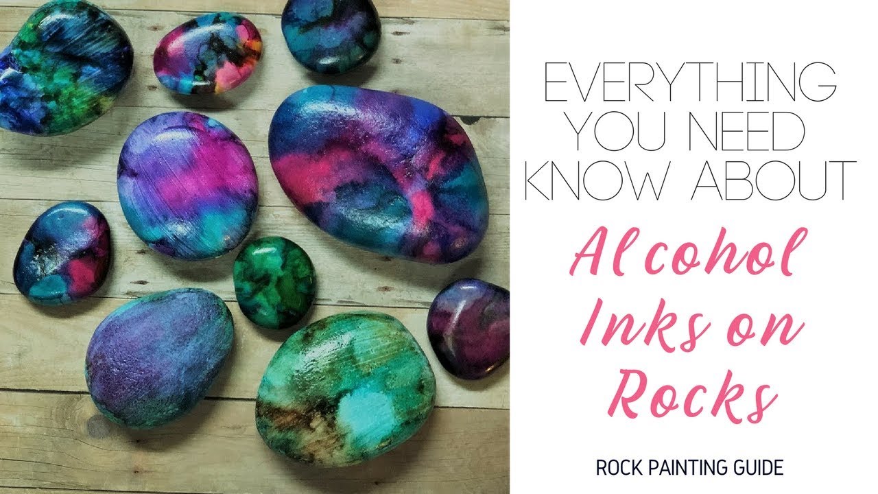 How To Use Alcohol Inks On Rocks