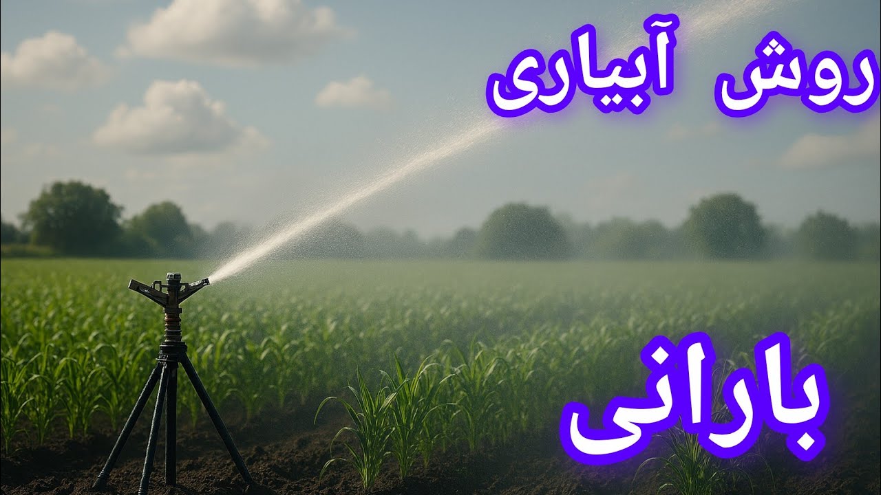 آبیاری تحت فشار. #آبیاری بارانی. یکی از روشهای آبیاری در #کشاورزی نوین