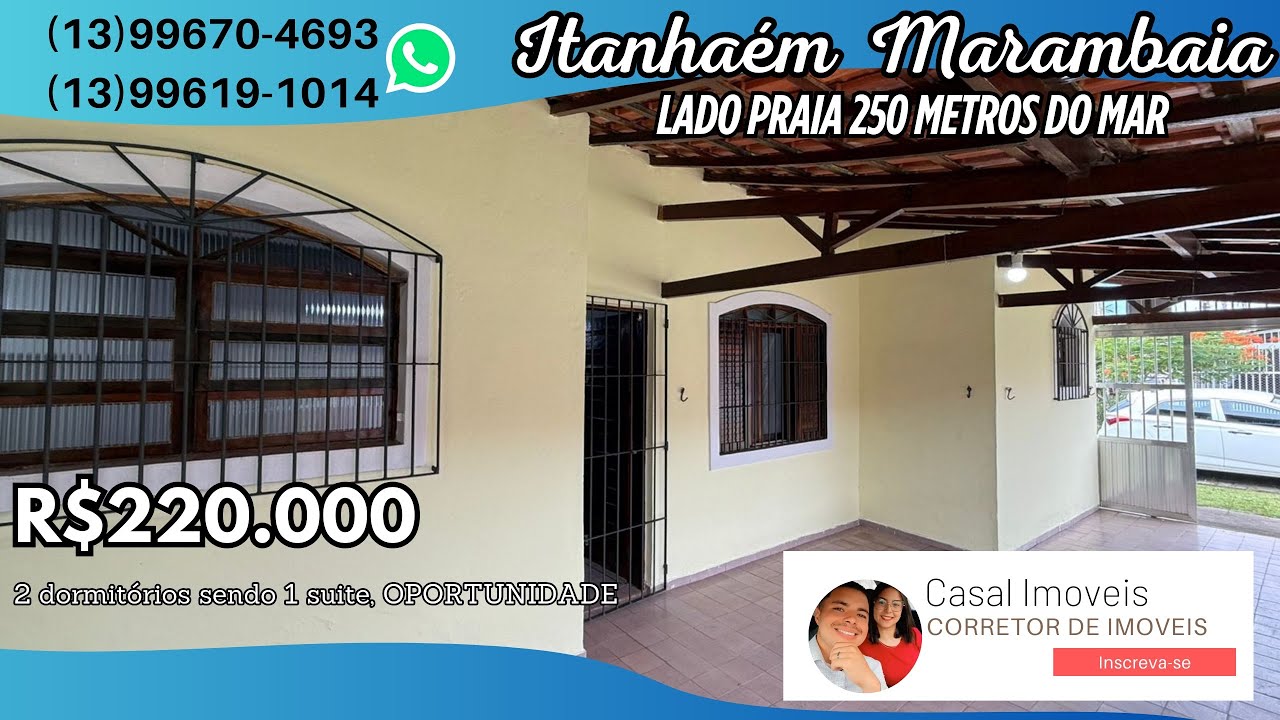 Casa a venda 220mil Itanhaém pertinho da praia !! Oportunidade única 