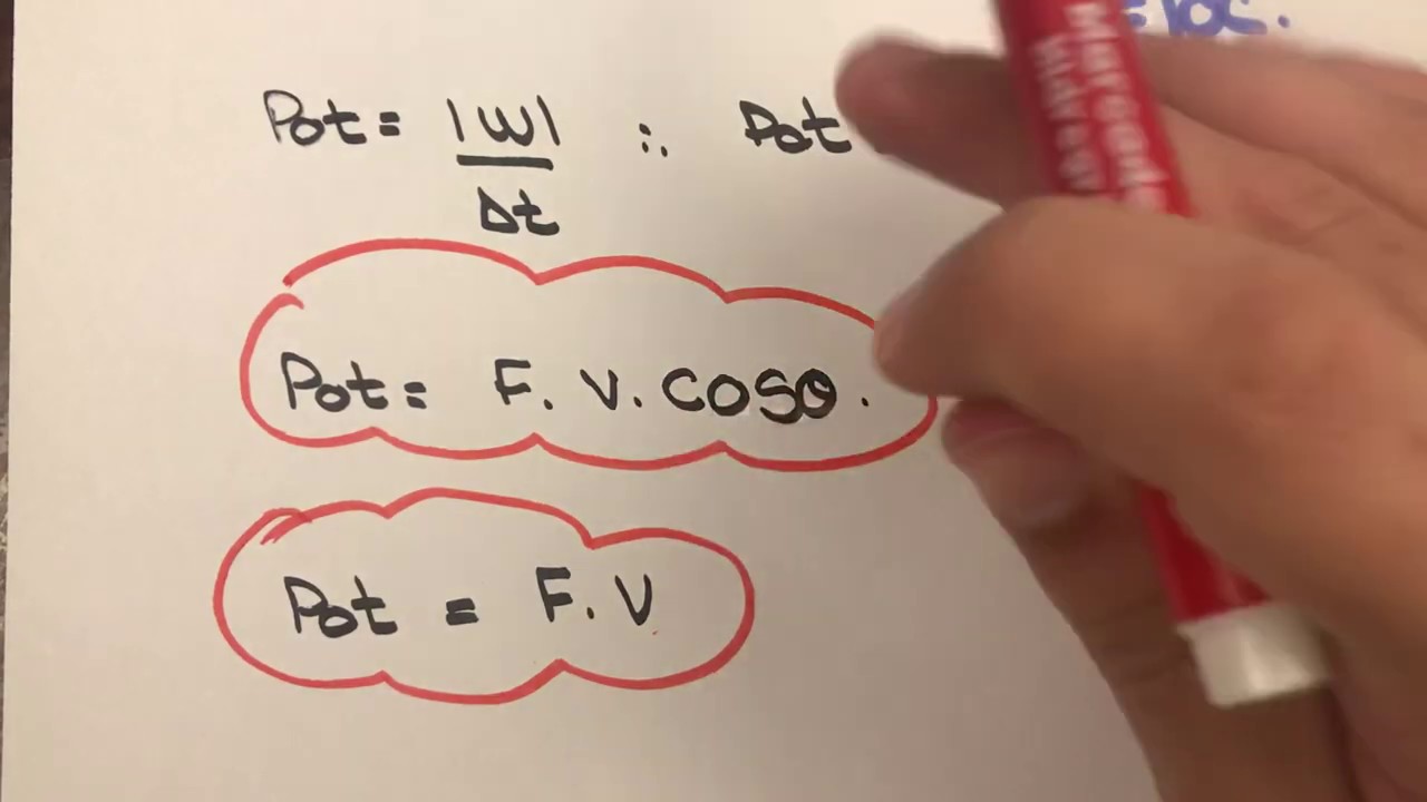 Potência média e instantânea - Física para concurso