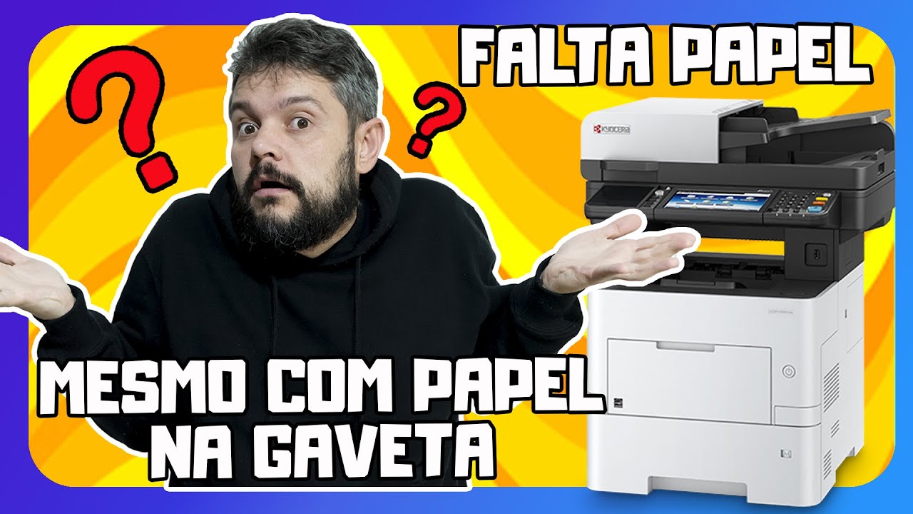 Falta de Papel - Mesmo tendo papel na Bandeja - Veja como solucionar - Kyocera M3655