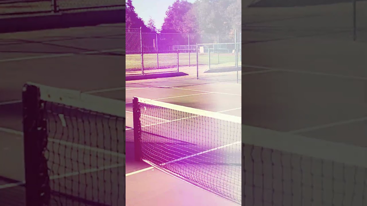 Playing Pickleball at Frank Bramhall Park 