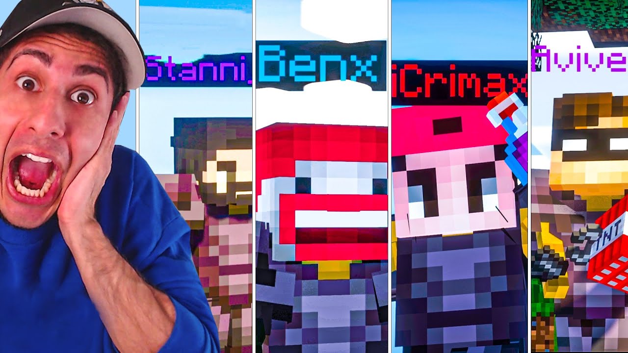 REAKTION auf YouTuber von MINECRAFT WALLS .. (wer ist aktuell der BESTE?)