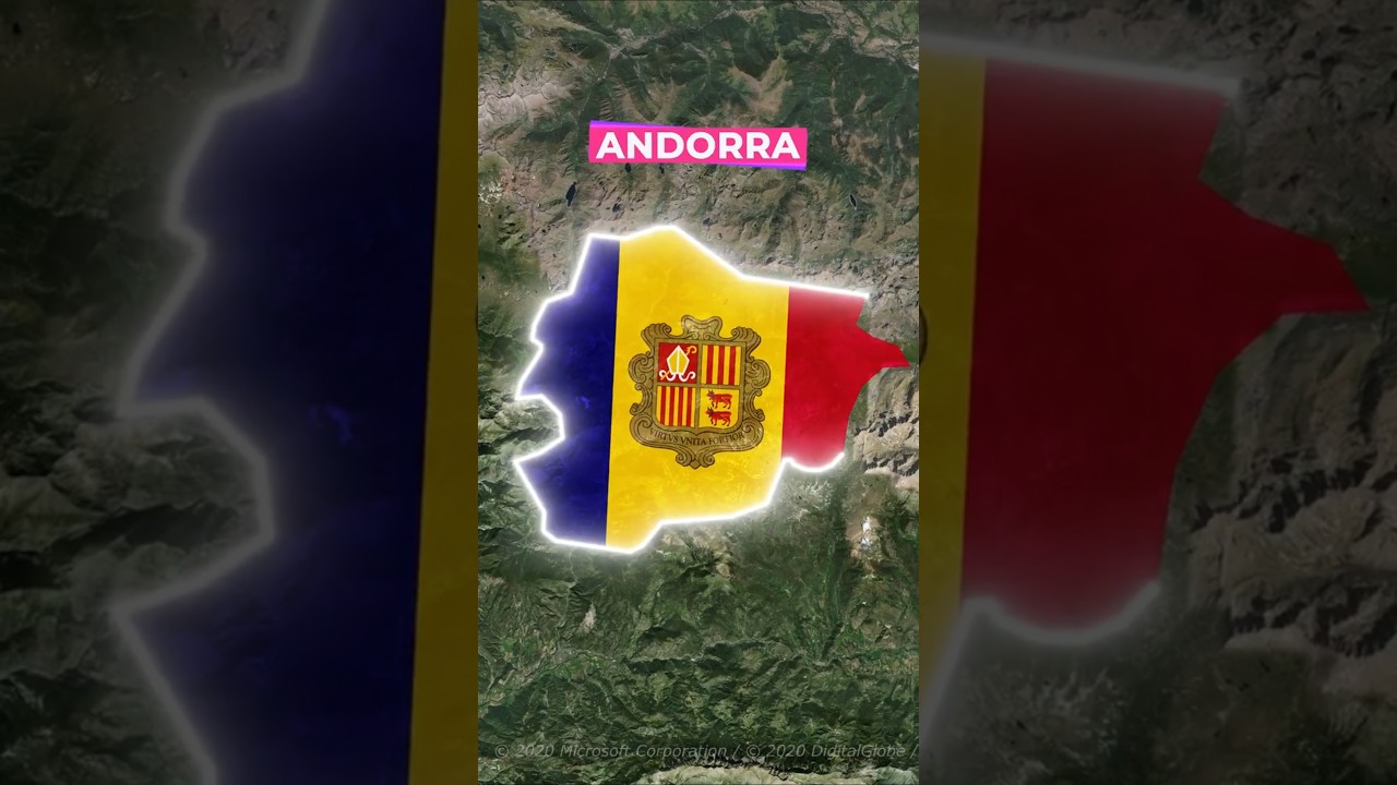 Andorra is so Tiny?  #facts #geography #map