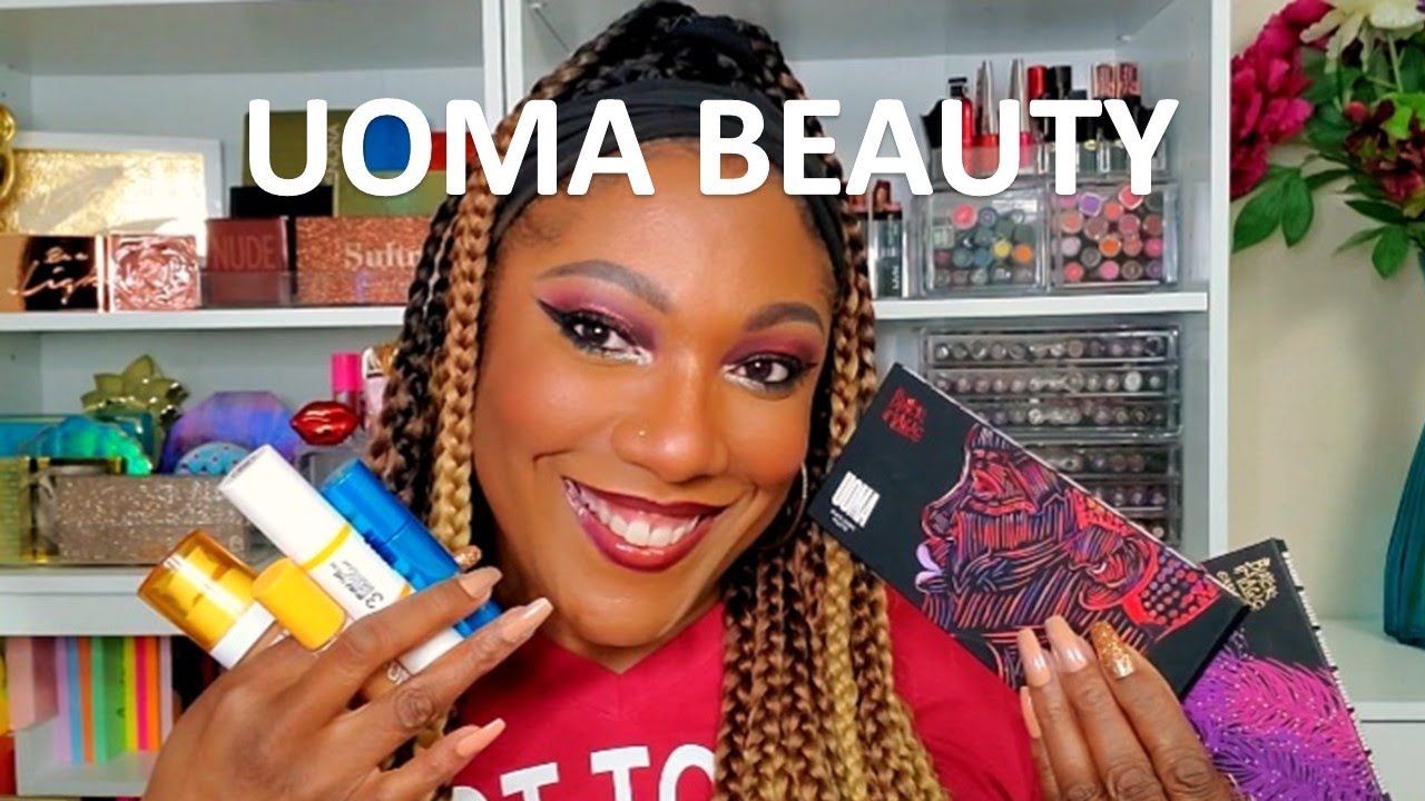 TRYING UOMA BEAUTY!!  Eye & Complexion Product Try On!