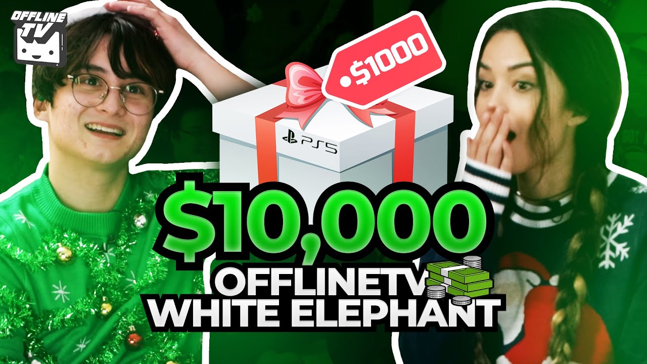 OFFLINETV $10,000 WHITE ELEPHANT ft. Valkyrae, Fuslie, Myth, & Starsmitten