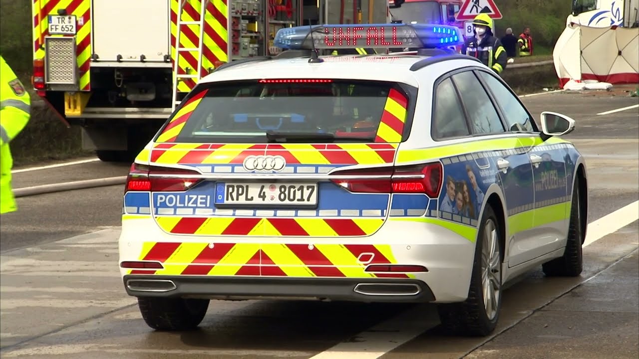 Schwerer Verkehrsunfall auf der A1 bei Schweich - 7. April 2022