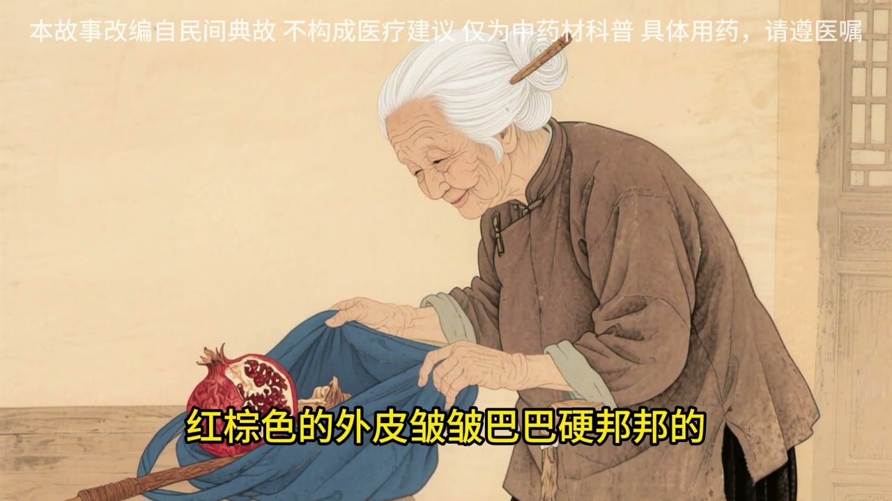 听故事学中药，今天讲石榴皮的故事。