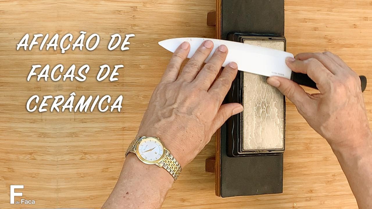 Como afiar faca de cerâmica