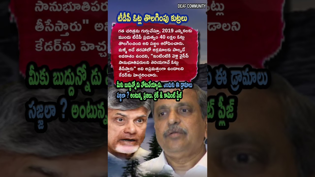 AP Politics, Sajjala Ramakrishna Reddy Claims TDP Removed 40 Lakh Votes AI