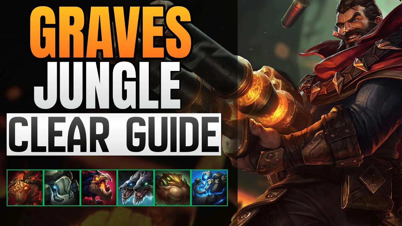 Best Graves Jungle Clear & Invade Guide + Jungle Tips (Early Game Pathing) for Season 16