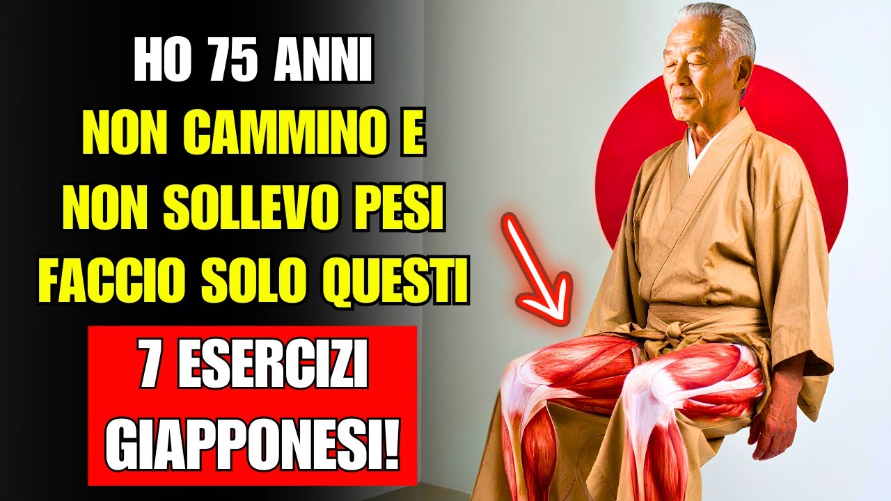 GIAPPONESE RIVELA: 7 ESERCIZI SEGRETI PER NON PERDERE LA FORZA NELLE GAMBE DOPO I 60 ANNI