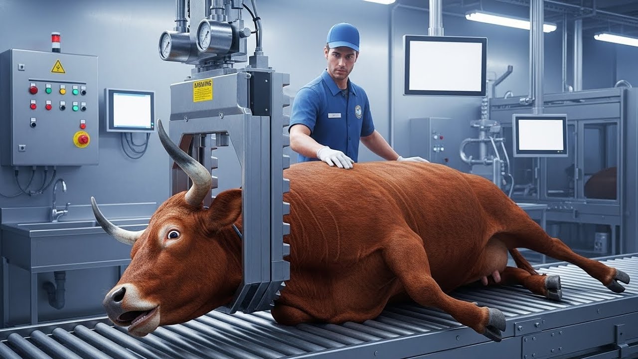 Inside Mega Bull Meat Factory – From Farm to Packaging in Billion-Dollar Facilities (Full Process)