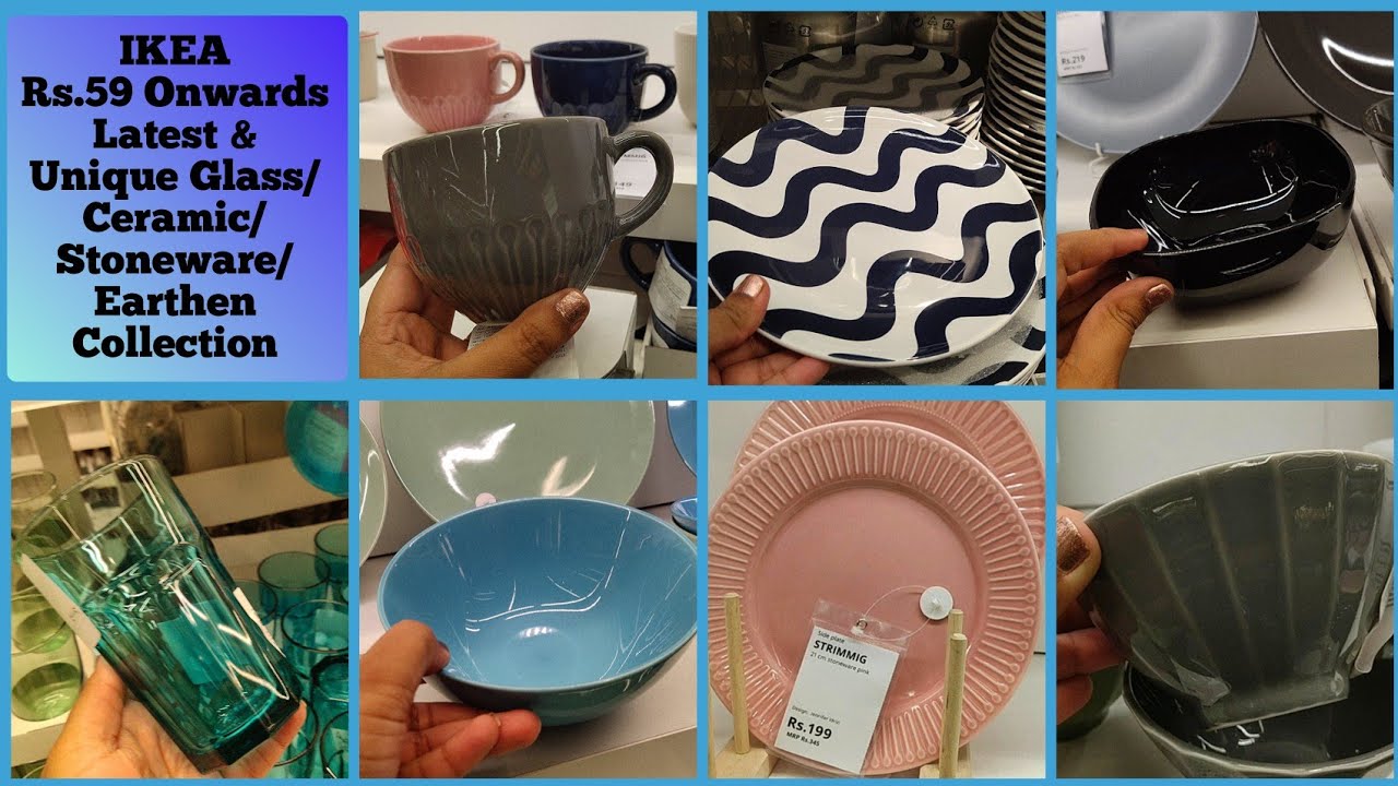 IKEA Part 3- Rs.59 Onwards Latest & Unique Glass/Ceramic/Stoneware/Earthen Collection#LaiKRaSTV