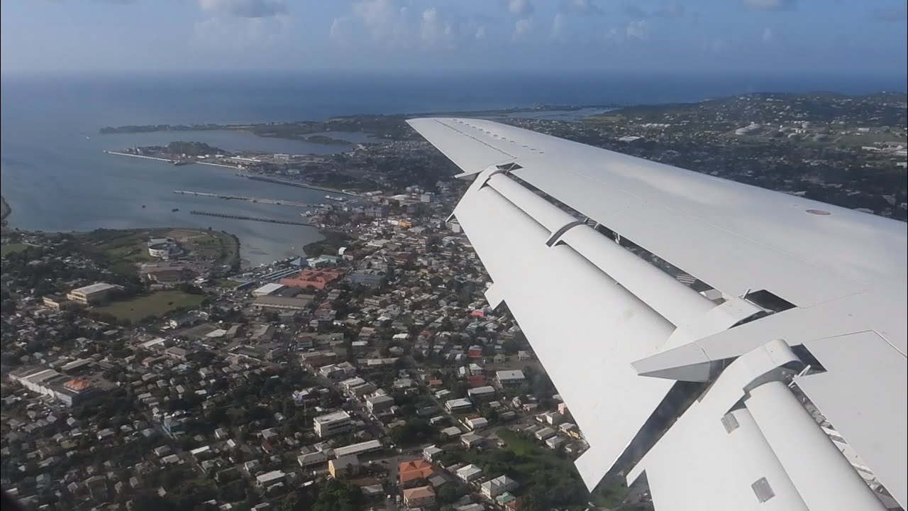 WINDY LIAT20 ERJ145LR Landing in Antigua