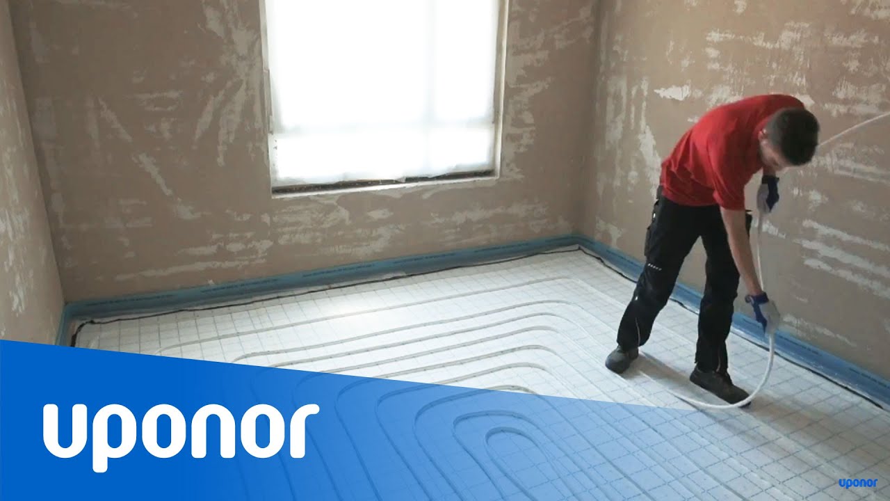 Uponor Fußbodenheizung Klett vs. Noppenplatte