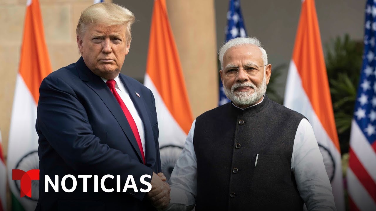 Trump y el primer ministro de India responden preguntas de los medios