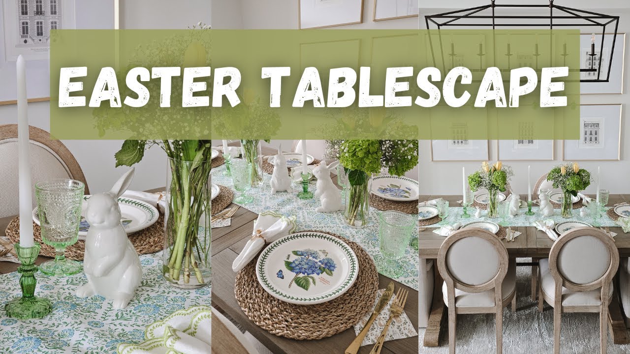 How to Style a Spring Easter Table | Table Decor Ideas