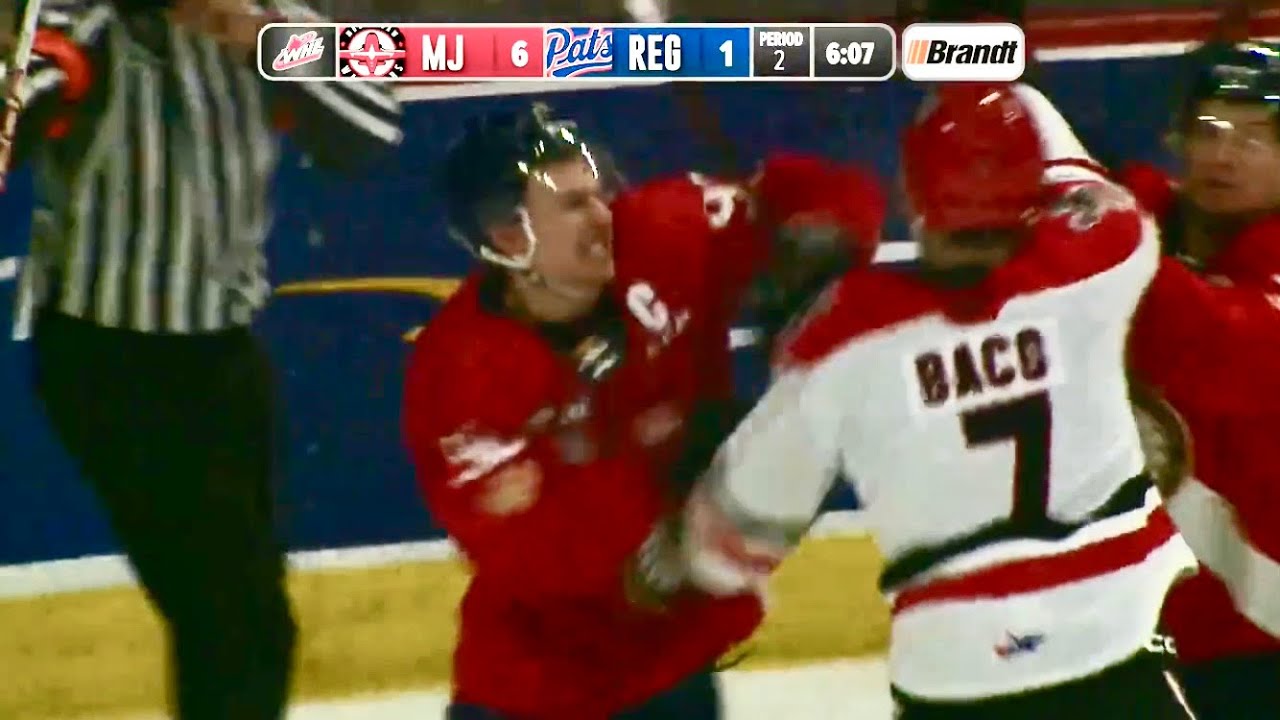 Connor Bedard Causes Fight after Scoring #65