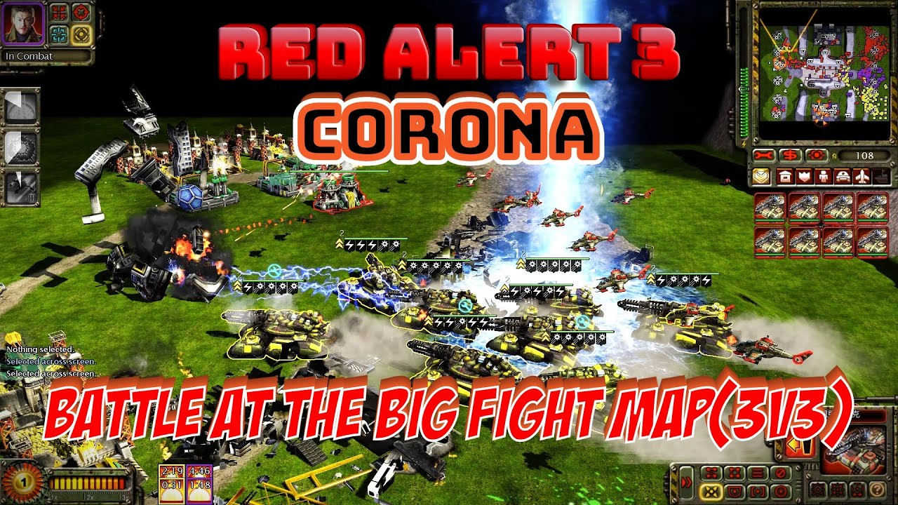 Command & Conquer Red Alert 3 Corona - Soviet Vs Allies Gameplay - No Commentary