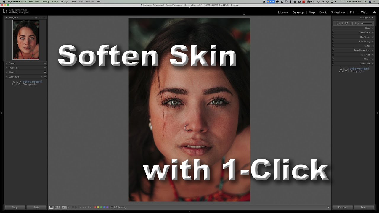1-CLICK Skin Softening in LIGHTROOM CLASSIC