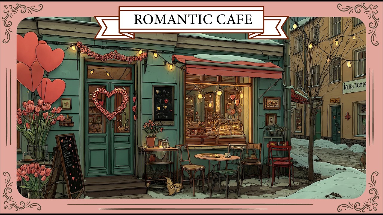 Romantic Valentine’s Day Jazz 💕 Cozy Café Ambience | Oldies Instrumental (No Vocals)