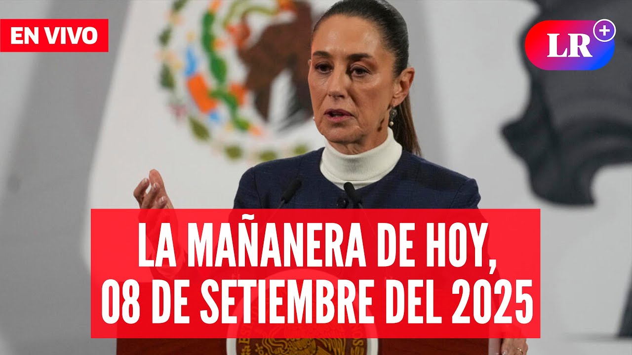 🔴 Claudia Sheinbaum EN VIVO en la Mañanera de HOY,  08 de setiembre de 2025 | #EnDirectoLR