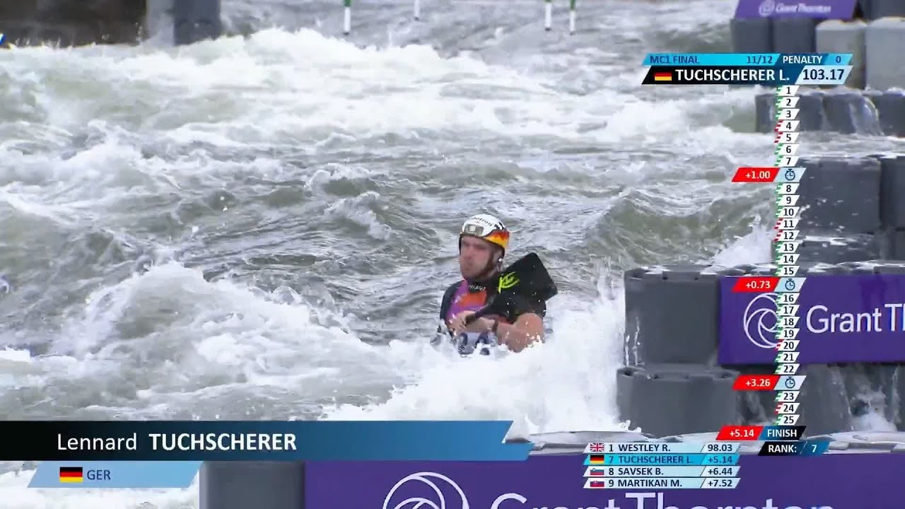 Lennard Tuchscherer GER Men's C1 Slalom Final / 2025 ICF Canoe-Kayak Slalom World Championships AUS