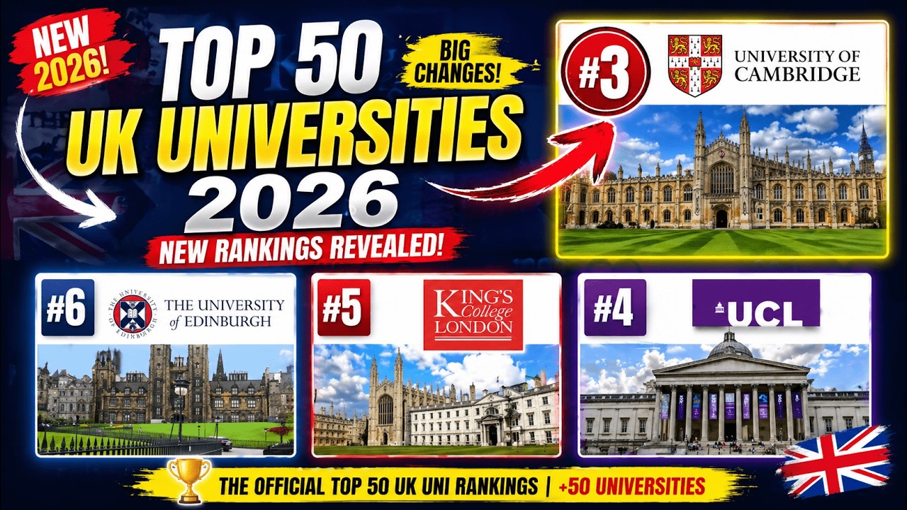 Top 50 UK Universities 2026 (New Rankings Revealed!)