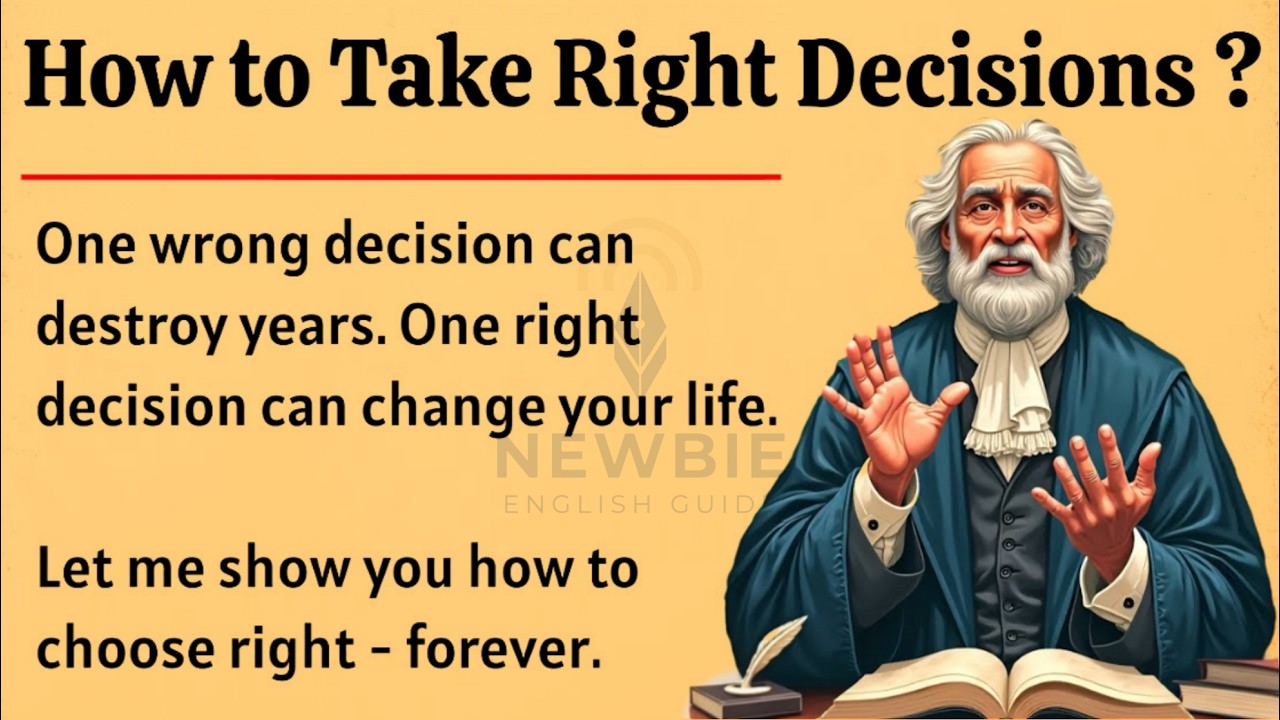 How to Take Right Decisions ? || Graded Reader || Improve Your English Fluency ✅