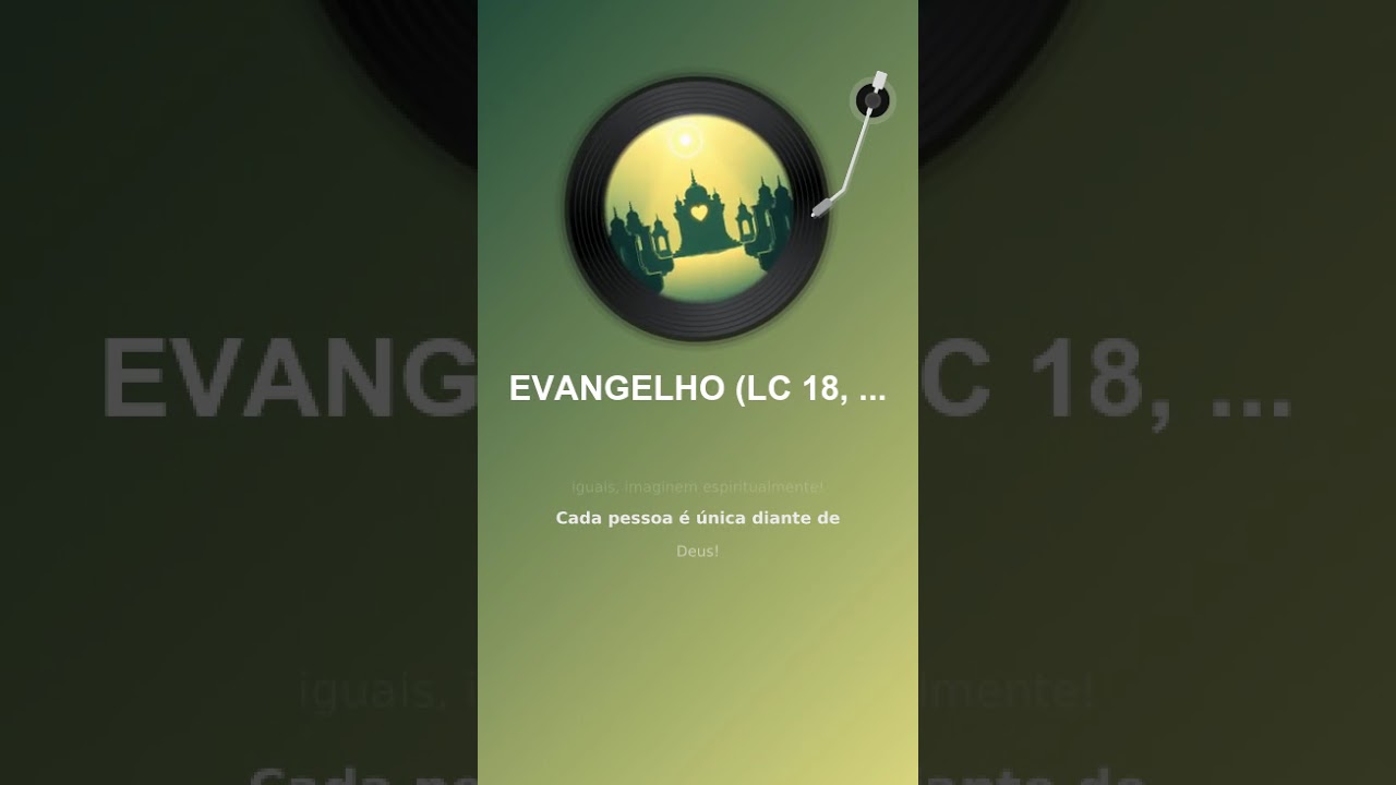 EVANGELHO LC 18, 9  14  Sábado 14 #deustemumapalavrapravoce #louvores