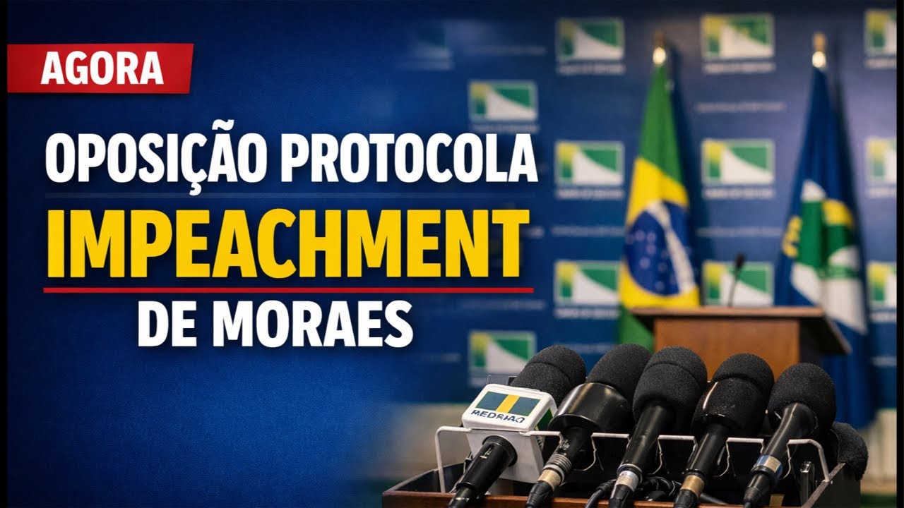 Oposi&ccedil;&atilde;o protocola impeachment de MORAES