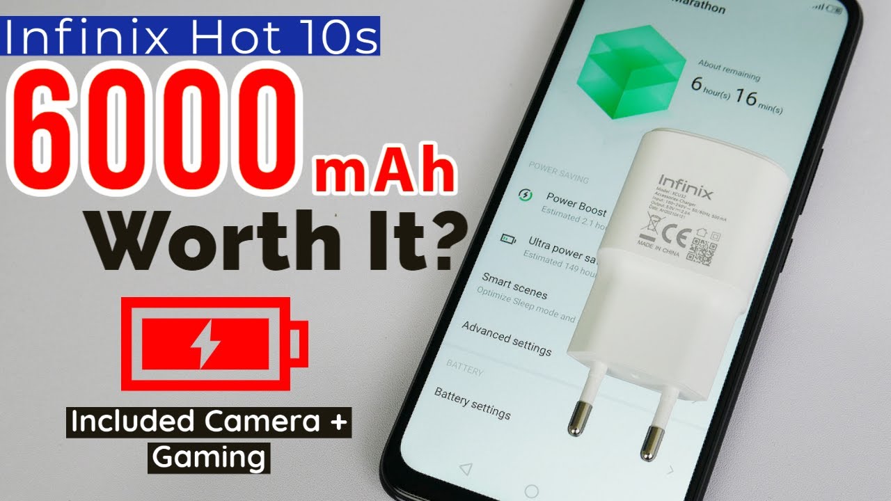 Infinix Hot 10s Battery Charging and Drain Test | Gaming + Camera Samples
