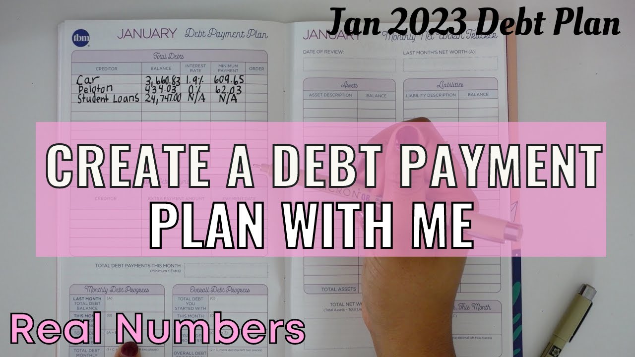 Create A Debt Payment Plan With Me | January Debt Confession | How I Plan To Pay Off My Debt