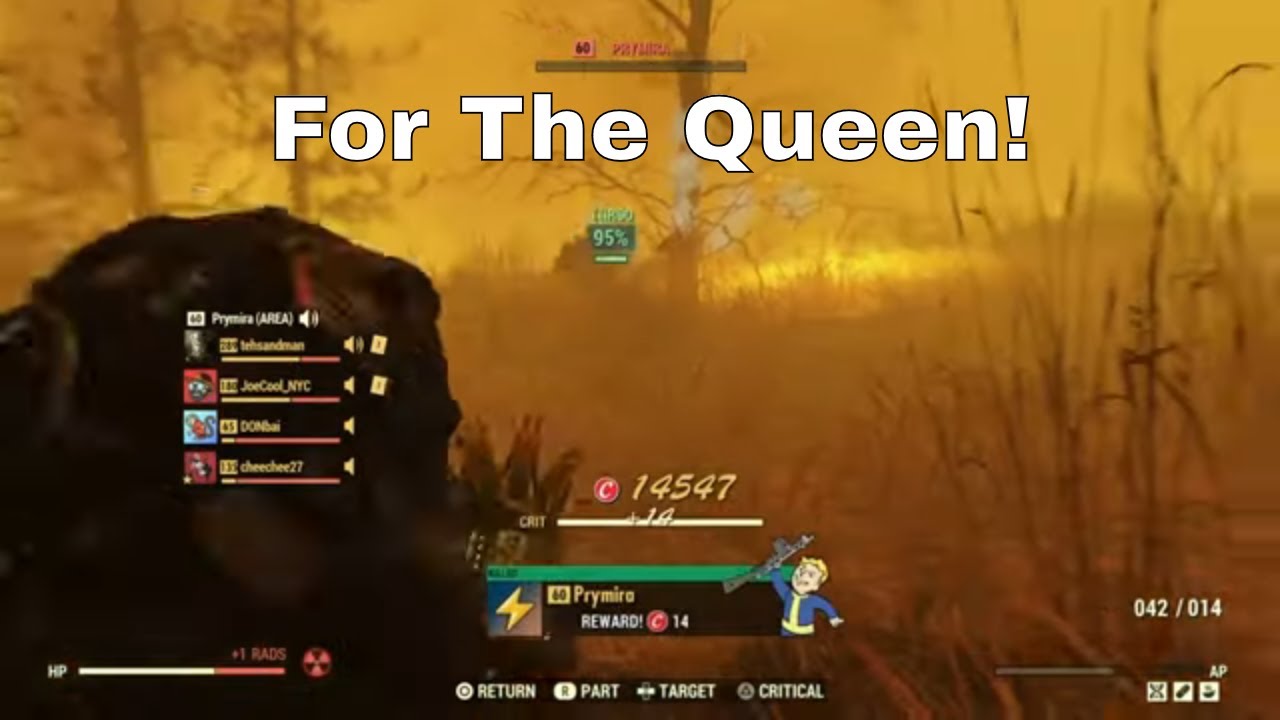 Троллинг в стиле PvP в Fallout 76: Королева и многое другое