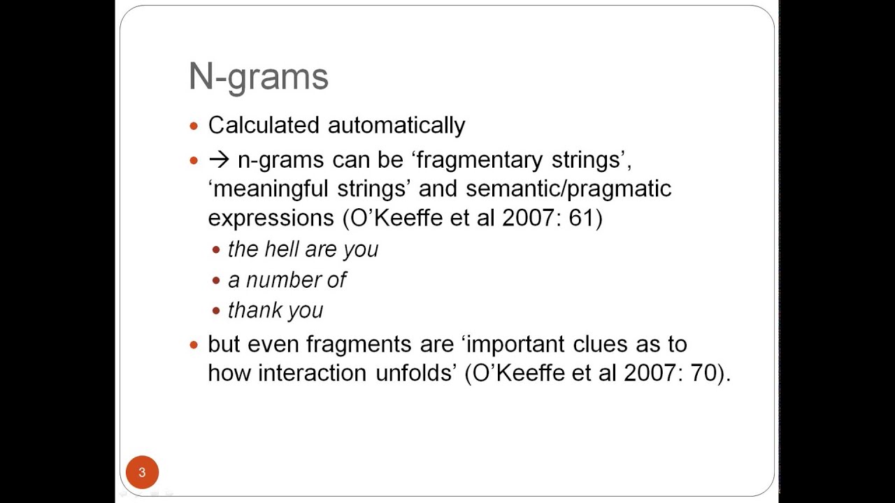 What are n-grams and p-frames?