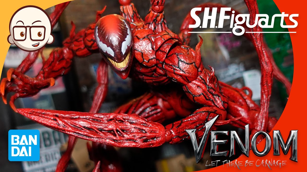 REVIEW - CARNAGE - VENOM LET THERE BE CARNAGE - S.H. Figuarts Bandai - Ficou grande mesmo??!!