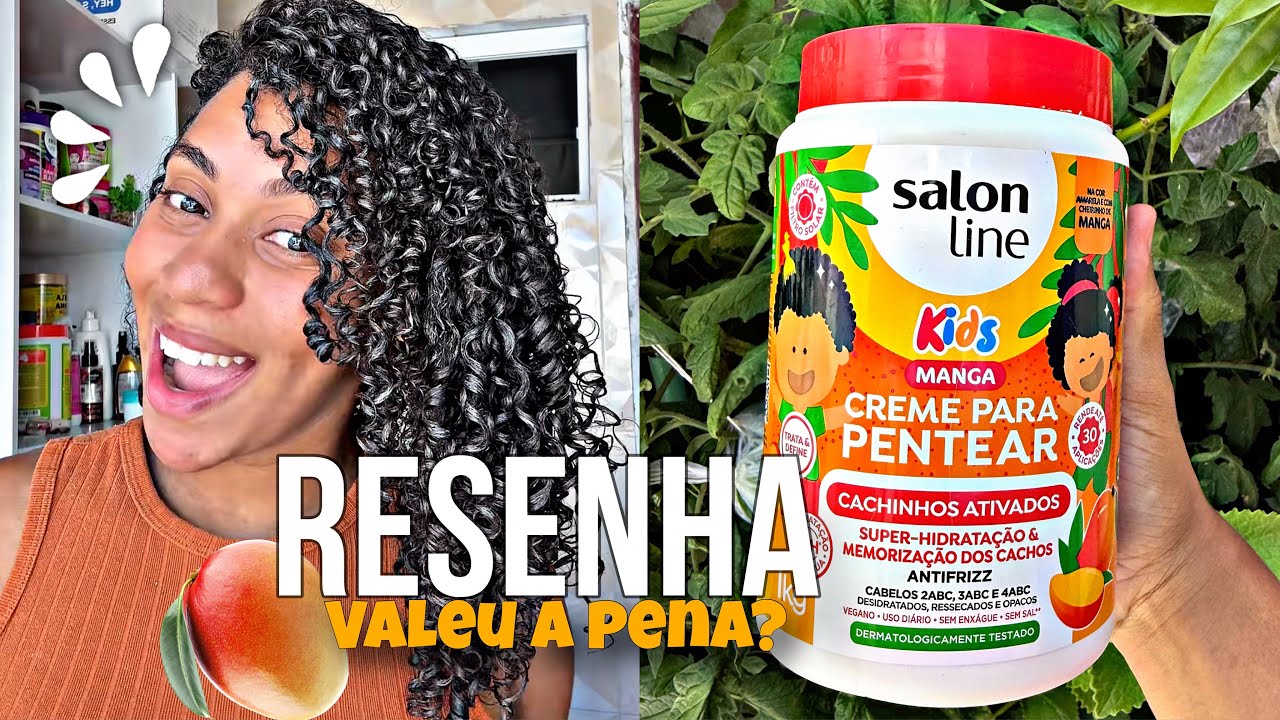 Testei o creme de MANGA da salon line CACHINHOS ATIVADOS|| lançamento