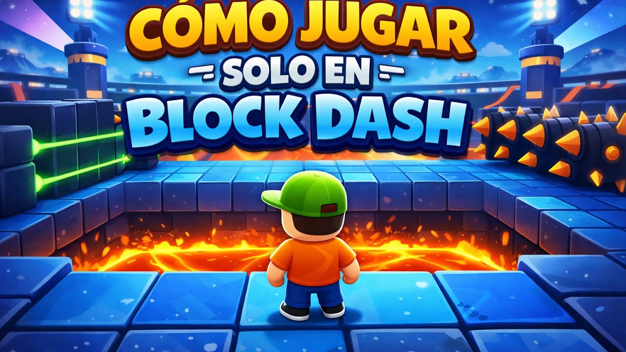 Cómo jugar block dash solo, aquí te lo explico paso a paso.#stumbleguys 
