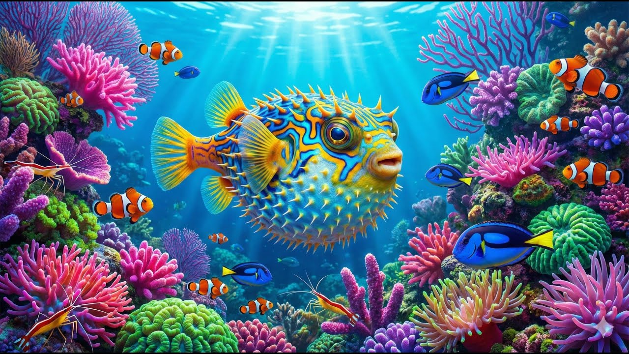 Serene Marine Life 4K 🌊 | Gentle Piano for Sleep & Stress Relief