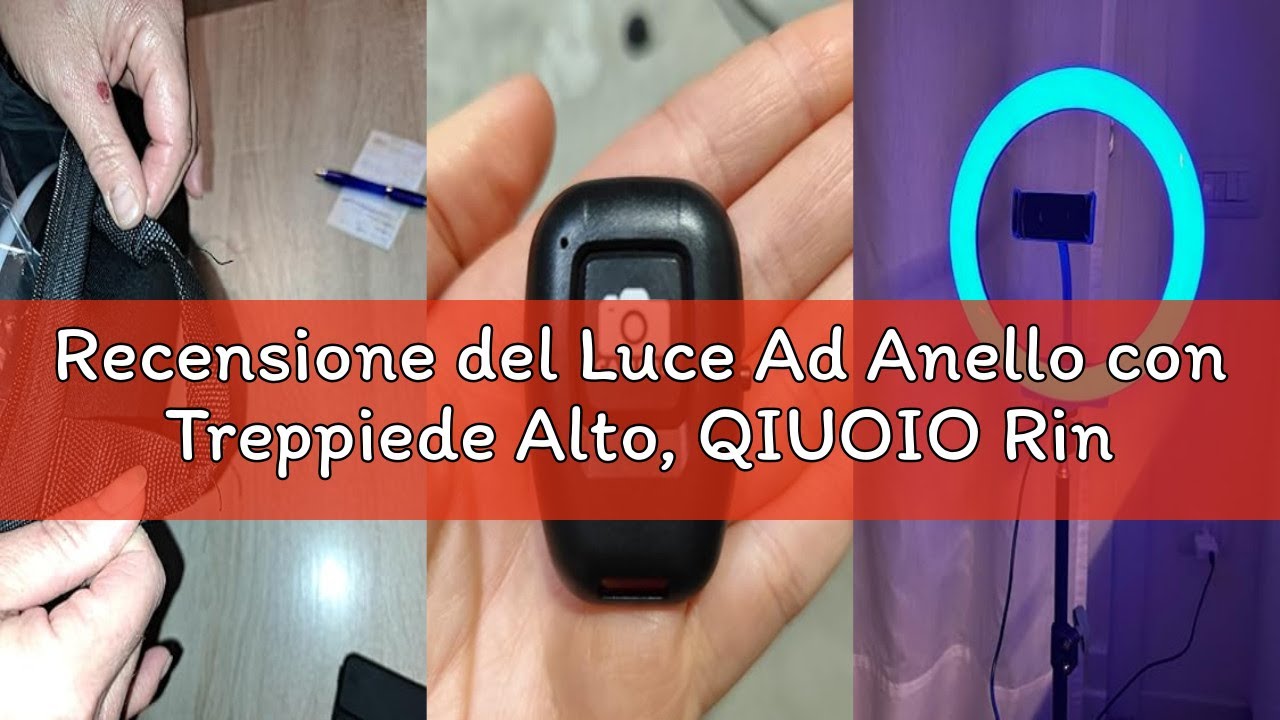 Recensione del Luce Ad Anello con Treppiede Alto, QIUOIO Ring Light con 35 Modalità RGB, 3 Effetti D