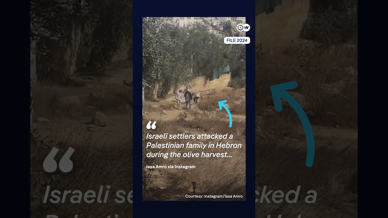 Israeli settlers violently attack home of prominent Palestinian activist in the West Bank | DW News
