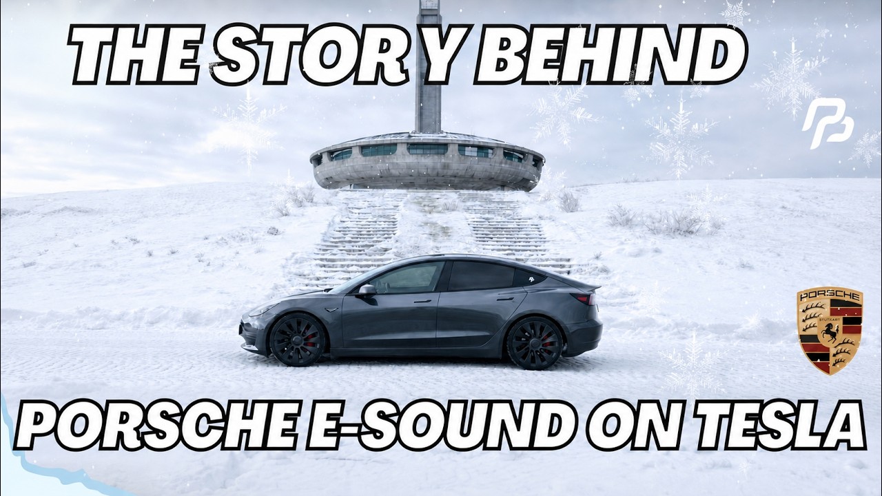 Звук электромобиля Porsche Taycan Electric Sport на Tesla Model 3 Performance | ПЕРВЫЙ В МИРЕ! ⚡🔥