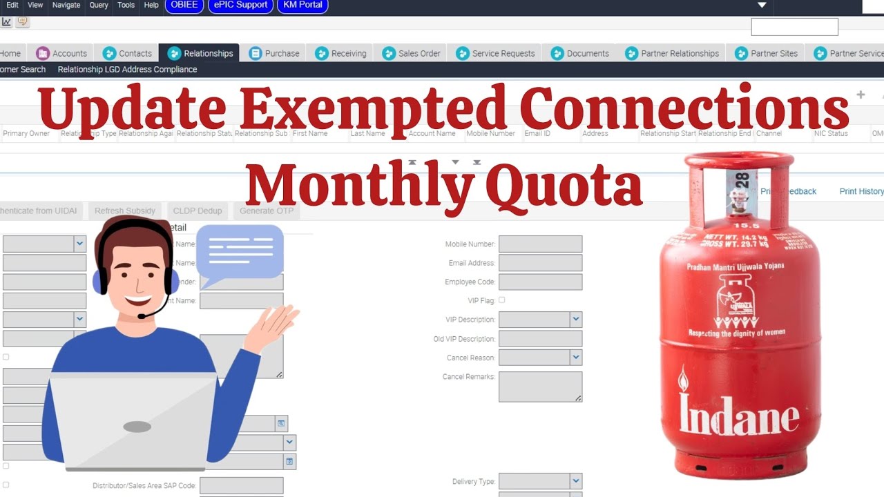 The entire process of updating the monthly quota for exempted connections 😇 #IndianOil #SDMS