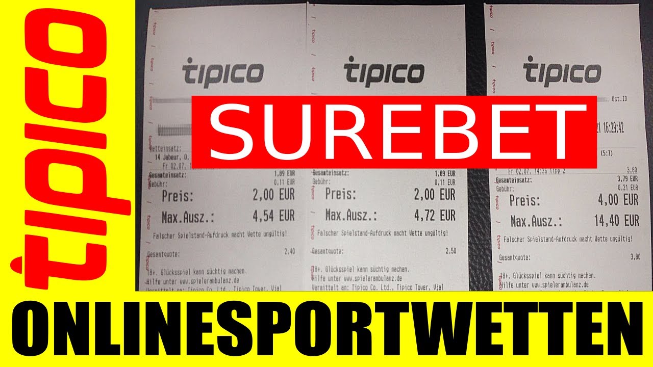 TIPICO !!! Surebet mit Tennis... Wetten auf beide Spielern bei mindestens 2,20 Quote