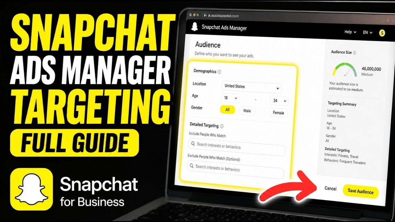 How to update your Snapchat Ads manager settings for targeting - Full Guide