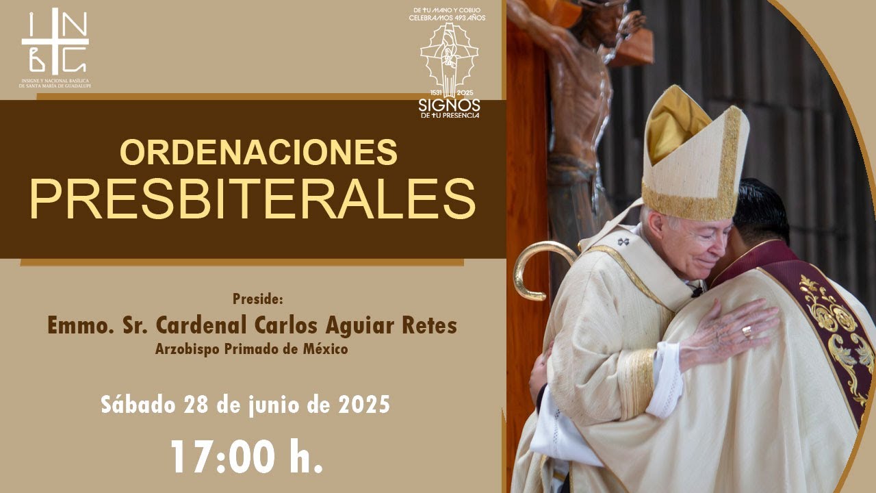Ordenaciones Sacerdotales, 26 de junio de 2025, 17:00 h.