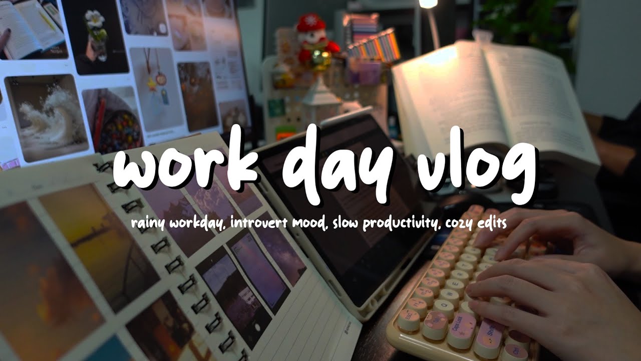 working with me ☕deep focus ~ introvert working 9 to 5 but softly