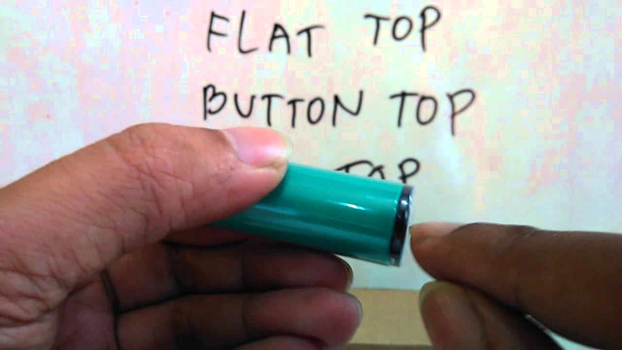 Perbedaan Baterai Li-ion 18650 Flat, Button, dan Pin Top