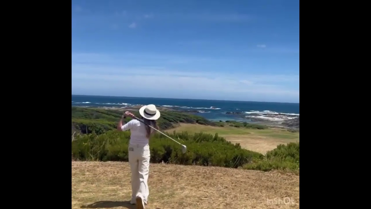Golf swing in King island 